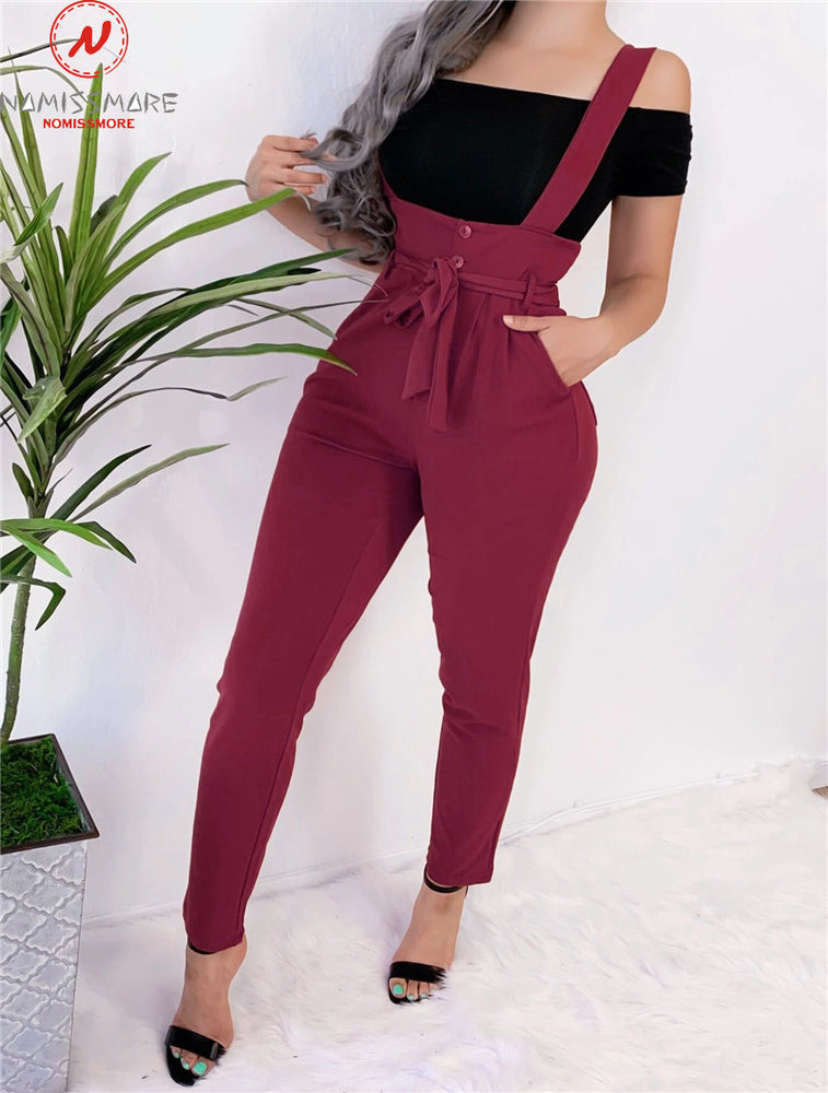 Women Streetwear Long Pants Bandage