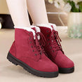 Fur plush women winter boots