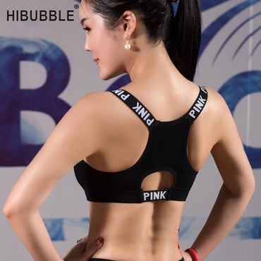 Sport Bra Top Black Padded Yoga Bra