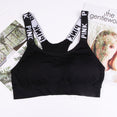 Sport Bra Top Black Padded Yoga Bra