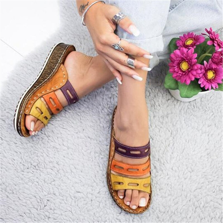 Rome Retro Casual Slip On Slides