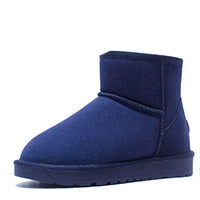 Genuine Leather Fur Snow Boots