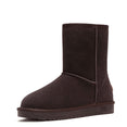 Genuine Leather Fur Snow Boots