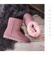 Genuine Leather Fur Snow Boots