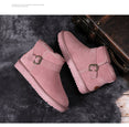 Genuine Leather Fur Snow Boots