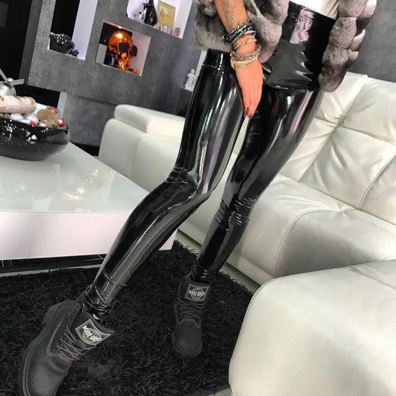 Ladies Leggings PU Leather Leggings