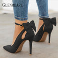 Pointed Toe Buckle Strap Butterfly Pump