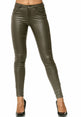 Leather Pants Women Female Winter High Waiste