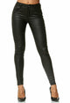 Leather Pants Women Female Winter High Waiste