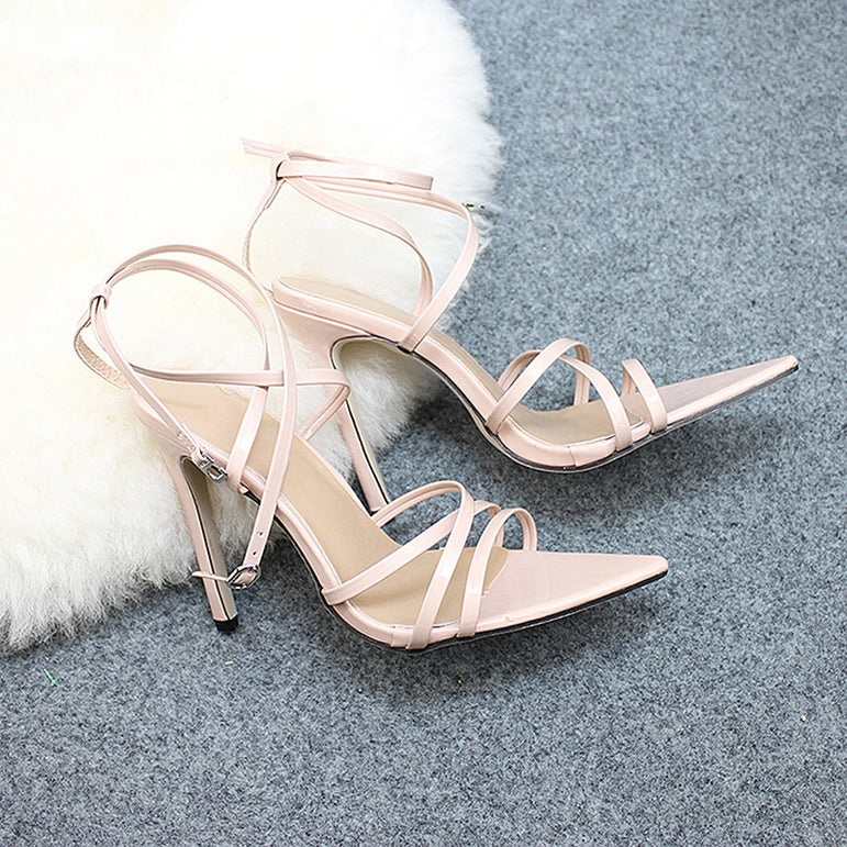 Thin Heels Ankle Strap Pumps Shoes