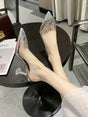 Transparent Crystal Wedding Party Shoes