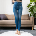 Slim Women Leggings Faux Denim Jeans