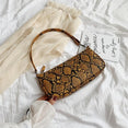 luxury Crossbody Snake Print Bag