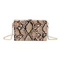 luxury Crossbody Snake Print Bag