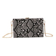 luxury Crossbody Snake Print Bag