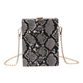 luxury Crossbody Snake Print Bag