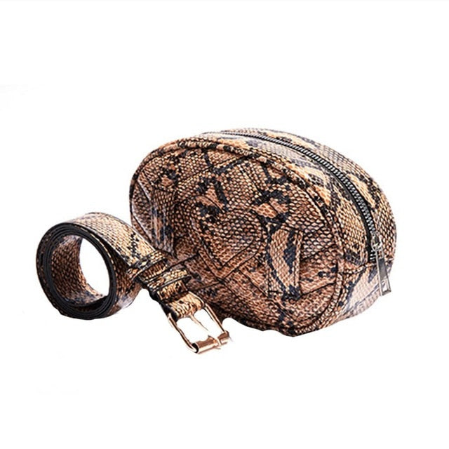 luxury Crossbody Snake Print Bag