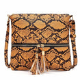 luxury Crossbody Snake Print Bag