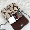 luxury Crossbody Snake Print Bag