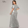 Plus Size Rose Gold Mermaid Women Dresses