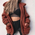 Fur Autumn winter jacket female coat