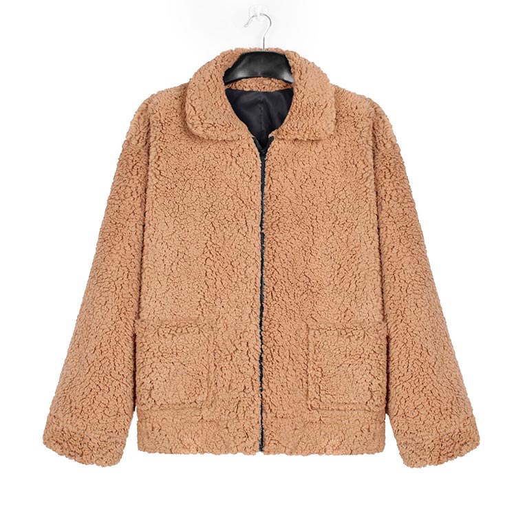 Fur Autumn winter jacket female coat