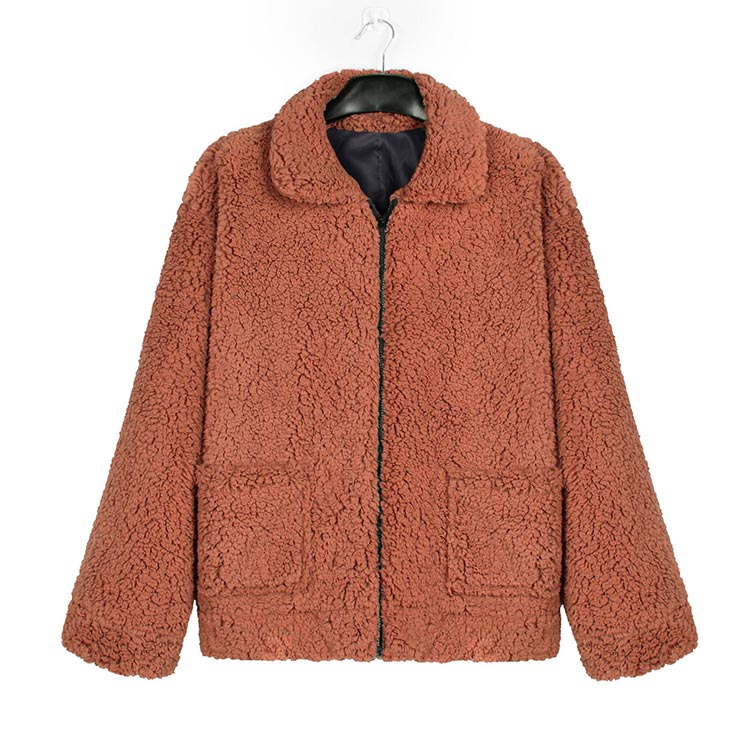 Fur Autumn winter jacket female coat