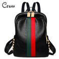 Luxury Famous Women PU Leather Backpack