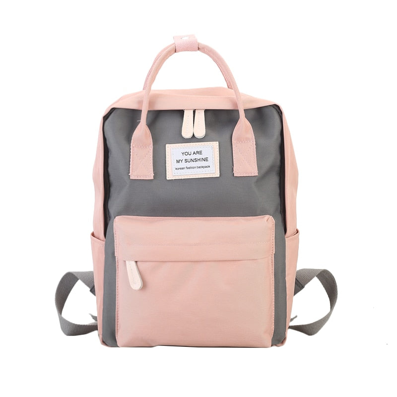 Women Canvas Backpacks Candy Color