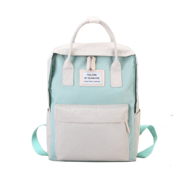 Women Canvas Backpacks Candy Color