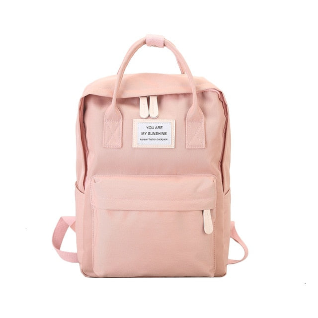 Women Canvas Backpacks Candy Color