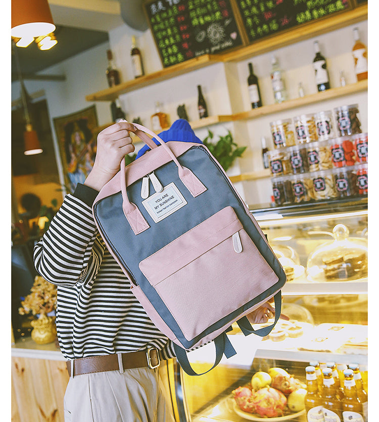 Women Canvas Backpacks Candy Color