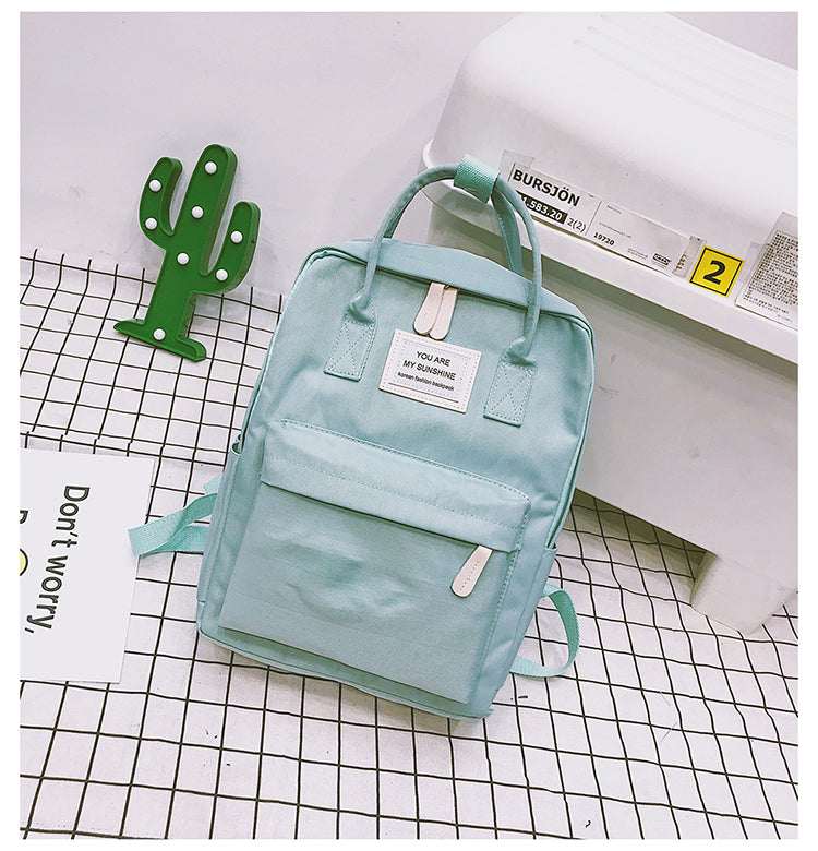 Women Canvas Backpacks Candy Color