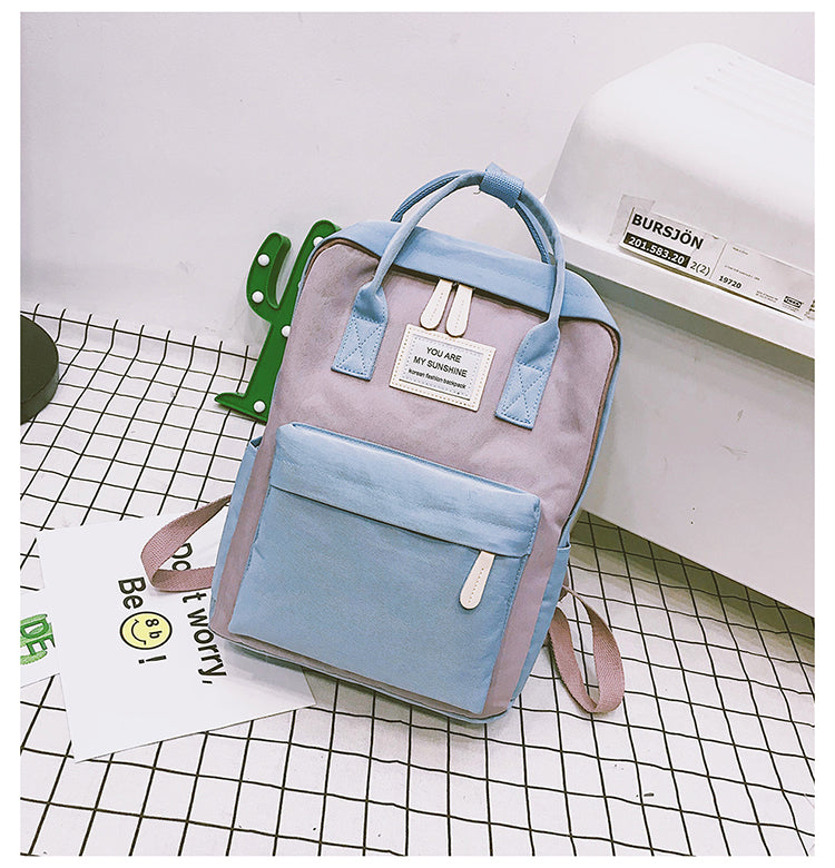 Women Canvas Backpacks Candy Color