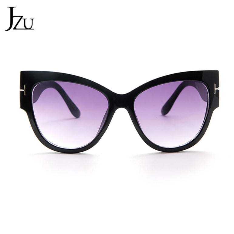 Luxury Designer Black Cat Eye oversized Sunglasses