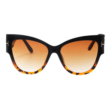 Luxury Designer Black Cat Eye oversized Sunglasses