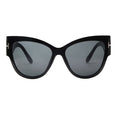 Luxury Designer Black Cat Eye oversized Sunglasses