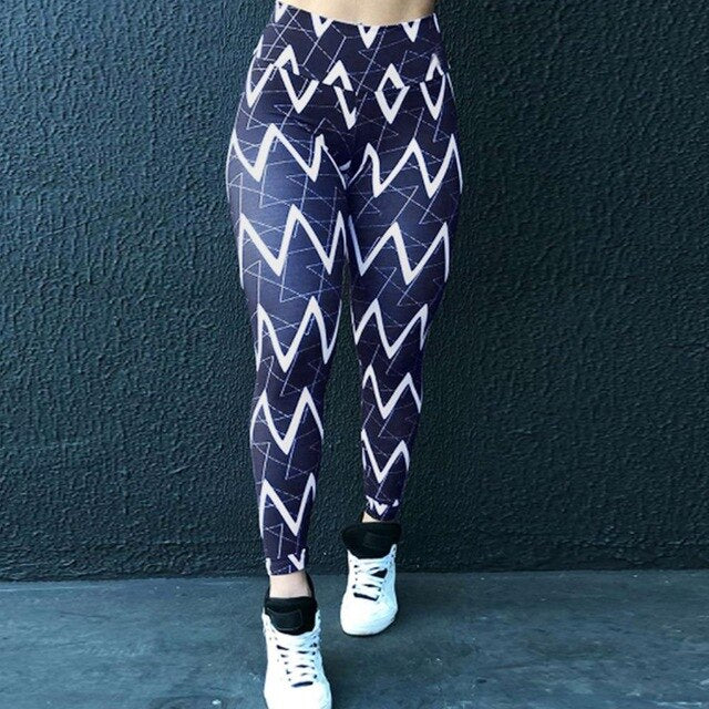 Shark Gym Leggings fitness color print