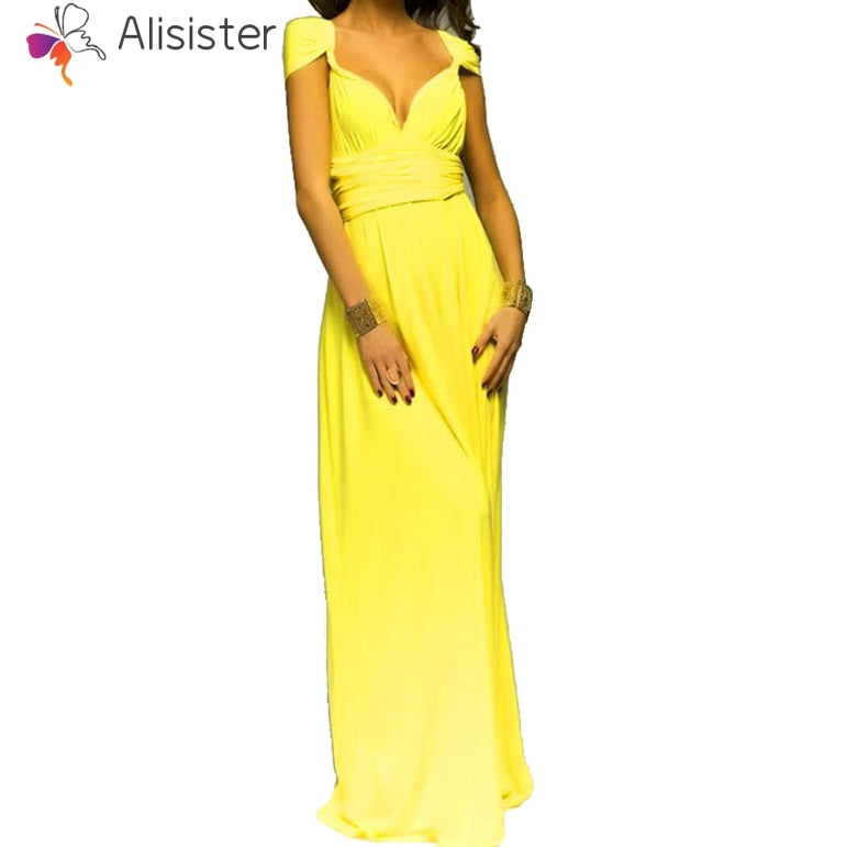 Elegant Gradient Casual Women Maxi Dress