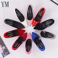 Pointed Toe Pumps Patent Leather Shoes