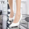 Pointed Toe Pumps Patent Leather Shoes