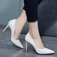 Pointed Thin Heels Slip-on Shoes