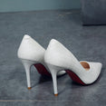 Pointed Thin Heels Slip-on Shoes