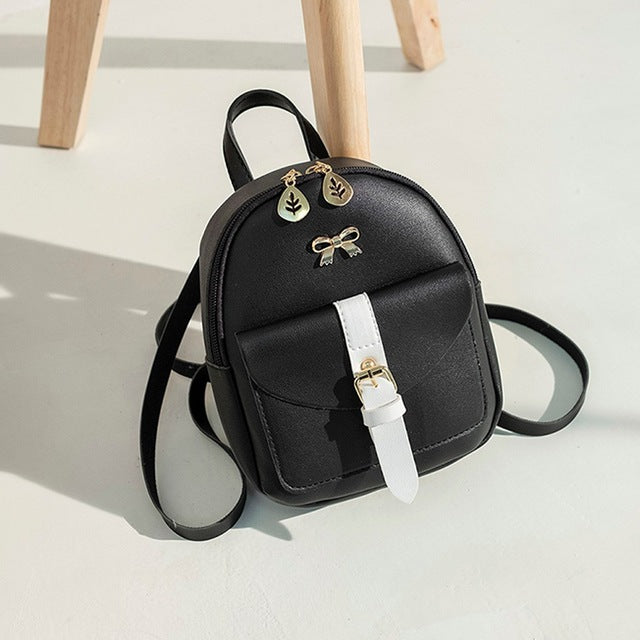 Luxury PU Leather Backpack Cute