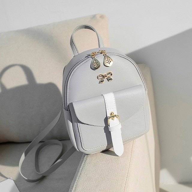 Luxury PU Leather Backpack Cute