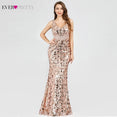 Sequined Evening Dresses V-Neck Elegant