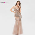 Sequined Evening Dresses V-Neck Elegant