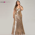 Sequined Evening Dresses V-Neck Elegant