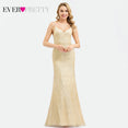 Sequined Evening Dresses V-Neck Elegant