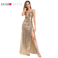 Sequined Evening Dresses V-Neck Elegant